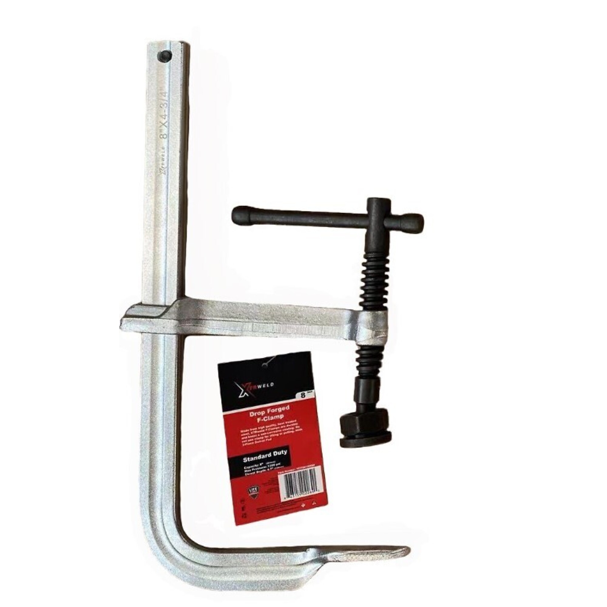 XTRweld Welding Clamp - 16in., 2400 PSI, 3-Piece Swivel Pad, Steel, Model# XTRTCFF162400HD
